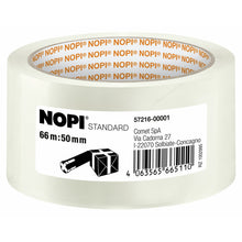 tesa NOPI STANDARD, 66 m x 50 mm, transparant