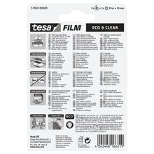 tesafilm eco & clear, transparent, ecoLogo, 10 m x 15 mm