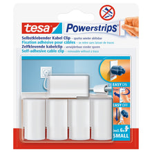 tesa Powerstrips-kabelklem, wit