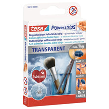 tesa Powerstrips-strips, transparant, LARGE