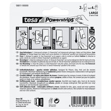 tesa Powerstrips transparante haken LARGE, transparant