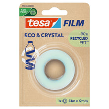 tesafilm Eco & Crystal, transparant, in blisterverpakking, 33 m x 19 mm