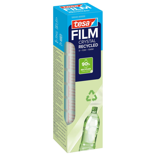tesafilm CRYSTAL RECYCLED, transparant 10 m x 19 mm