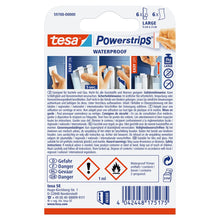 Bandes adhésives tesa Powerstrips Waterproof, blanches