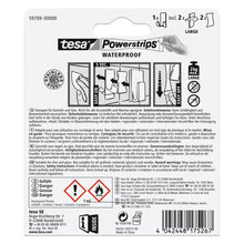 Support pour rasoir tesa Powerstrips Waterproof Zoom, en métal, blanc