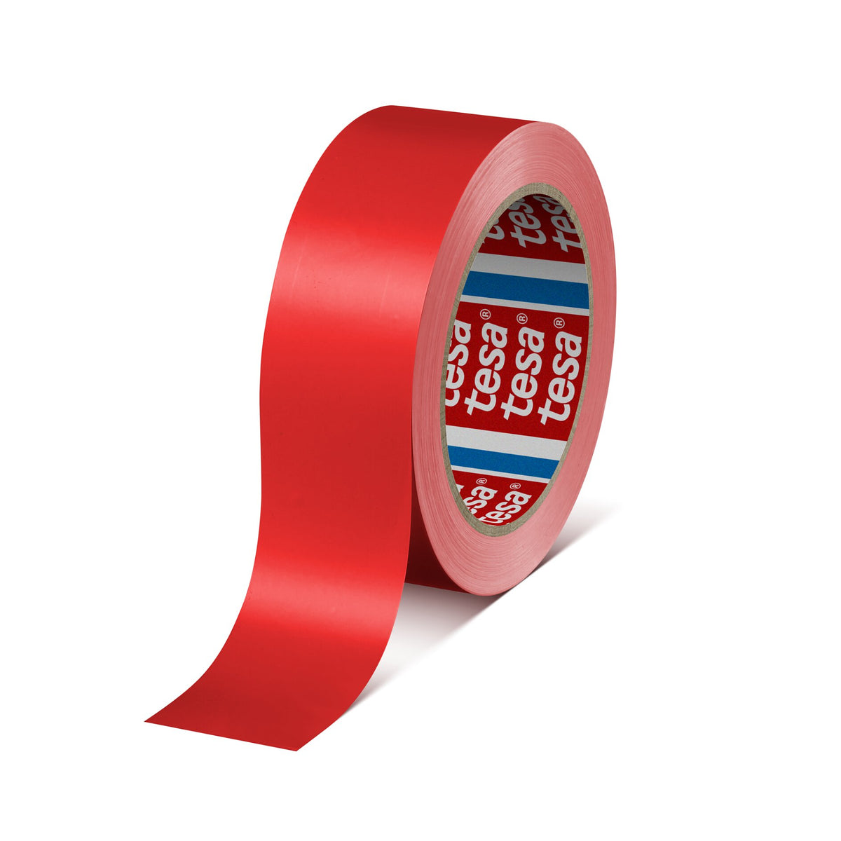 tesa 60404 Ruban adhésif d'emballage coloré, rouge, 66 m x 38 mm