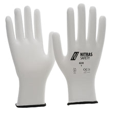 Gants en nylon NITRAS, blancs