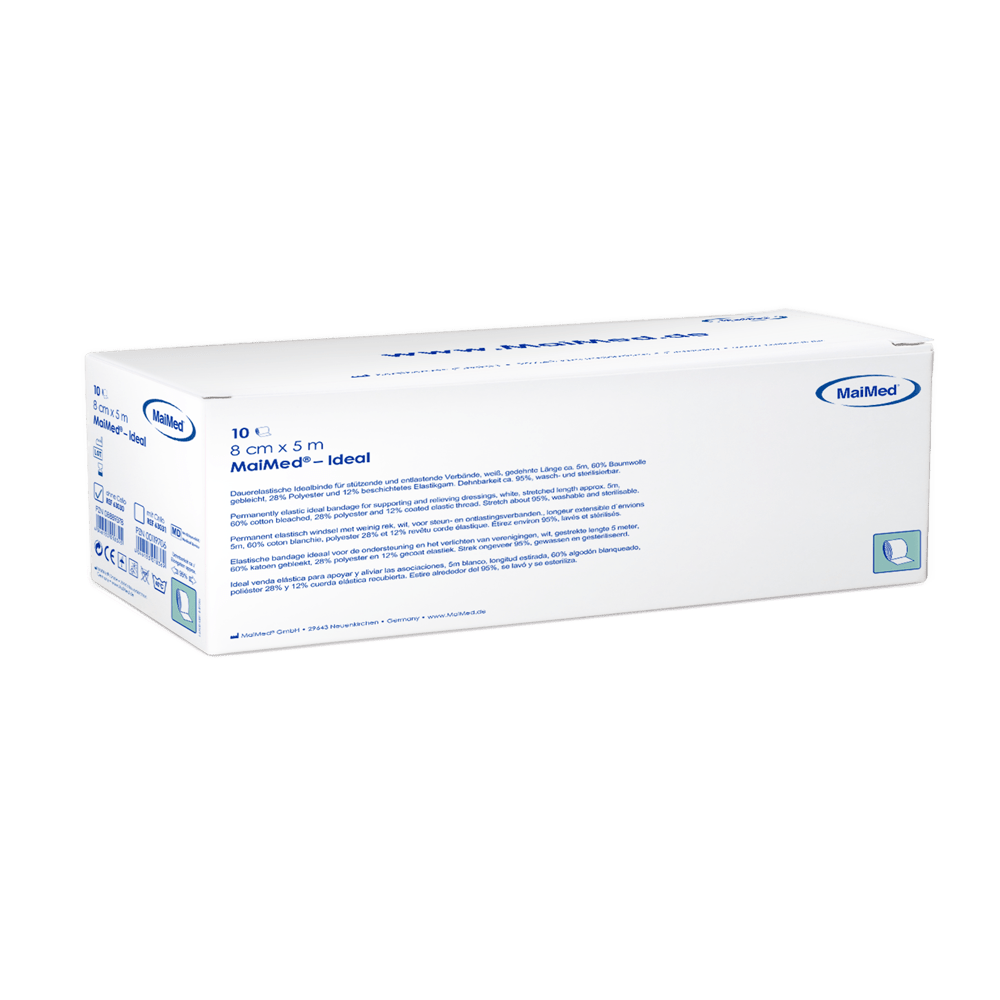 MaiMed-Ideal, zonder cello, witte blijvend elastische bandages