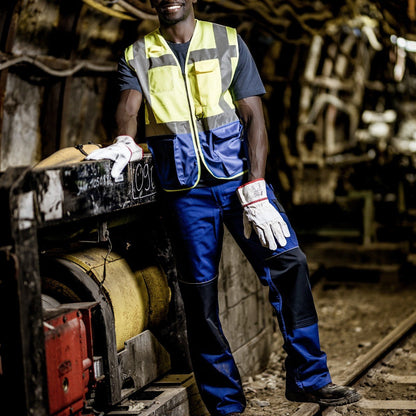 NITRAS MOTION TEX LIGHT, pantalon de travail, long, bleu royal / bleu marine