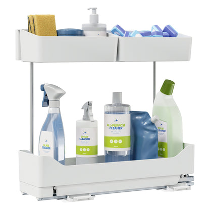 tesa teleskopierbarer Seitenauszug für die Küche, weiß