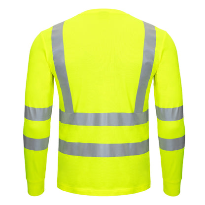 NITRAS MOTION TEX VIZ, hoge zichtbaarheidsshirt met lange mouwen