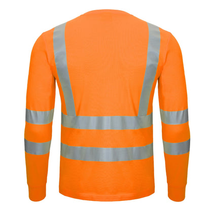 NITRAS MOTION TEX VIZ, hoge zichtbaarheidsshirt met lange mouwen