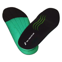 NITRAS ERGO STEP LOW, semelle semi-orthopédique, noir/vert