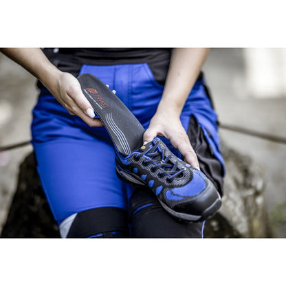 NITRAS ERGO STEP MEDIUM, semelle semi-orthopédique, noir/bleu