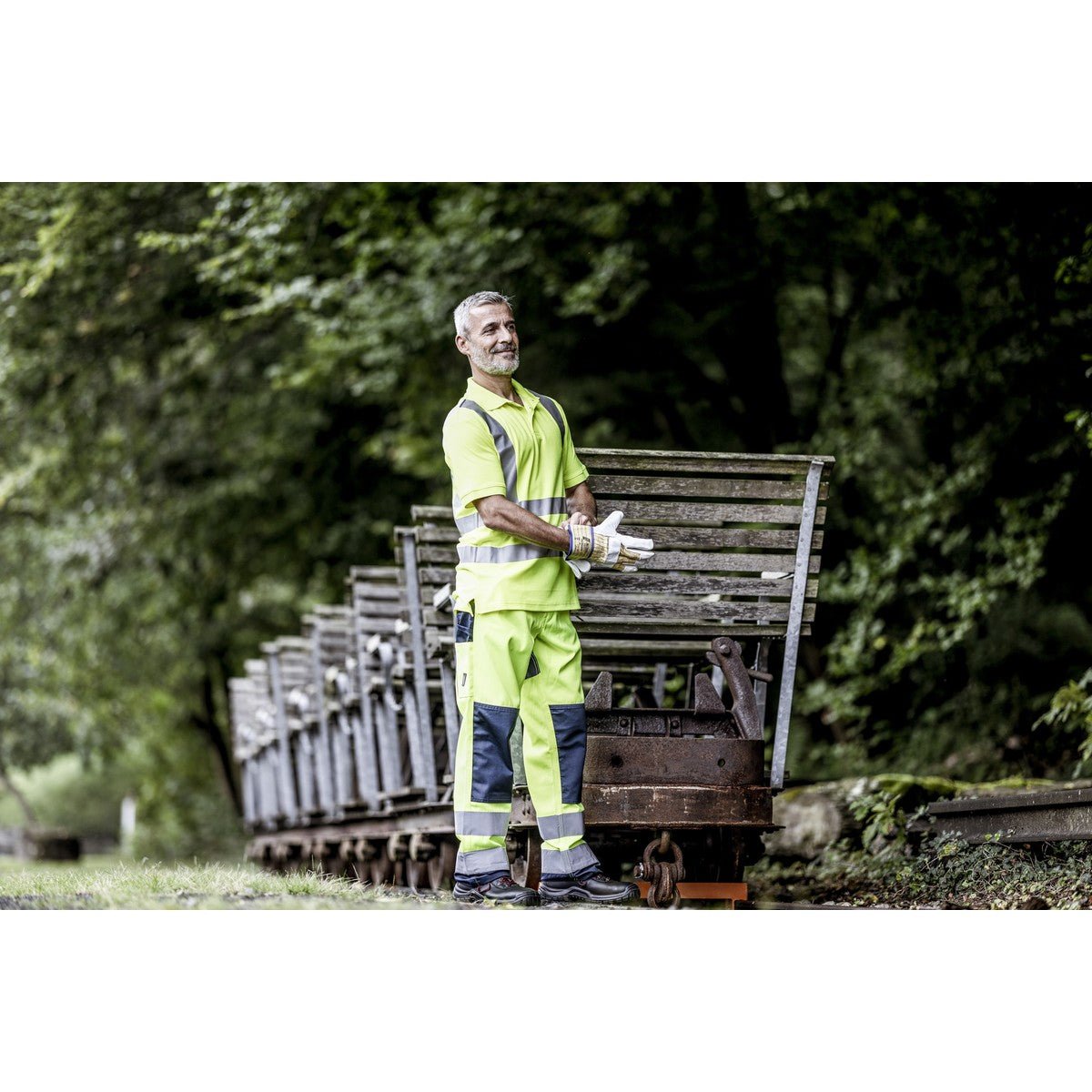 NITRAS MOTION TEX VIZ, poloshirt met hoge zichtbaarheid