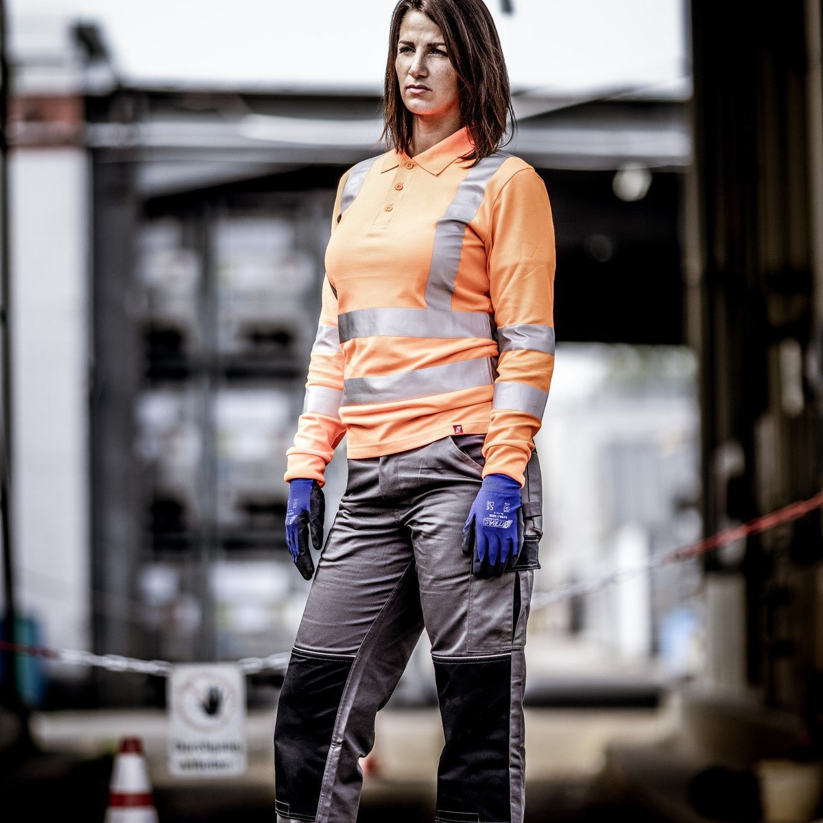 NITRAS MOTION TEX VIZ, polo manches longues haute visibilité