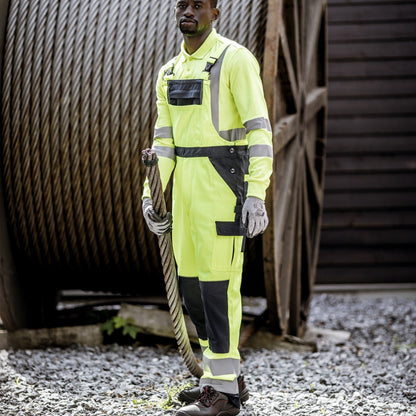 NITRAS MOTION TEX VIZ, tuinbroek met hoge zichtbaarheid