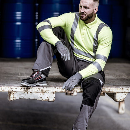 NITRAS MOTION TEX VIZ, polo manches longues haute visibilité