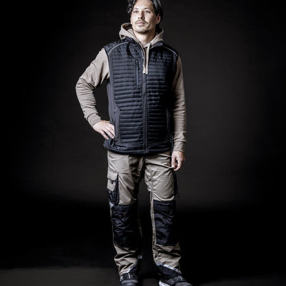 NITRAS MOTION TEX PRO FX, werkbroek, lang, kaki/zwart
