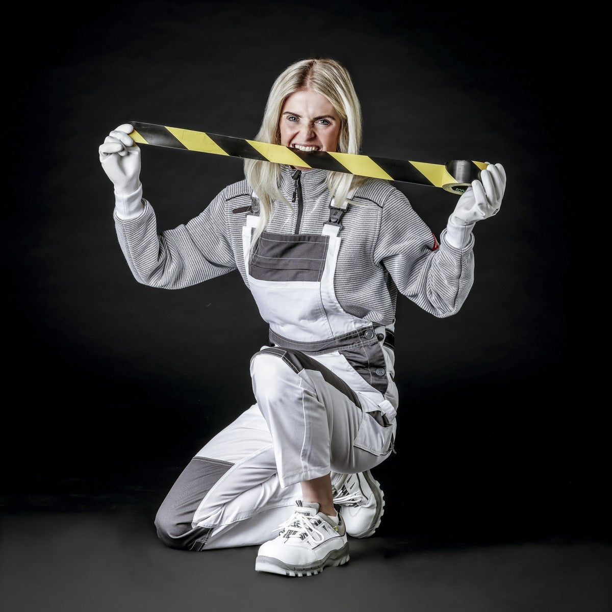 NNITRAS MOTION TEX LIGHT, salopette, blanc / gris