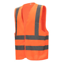 NITRAS hoge zichtbaarheidsvest, neon oranje, EN ISO 13688, EN ISO 20471 Polyester: 100% | Pak (1 stuk)