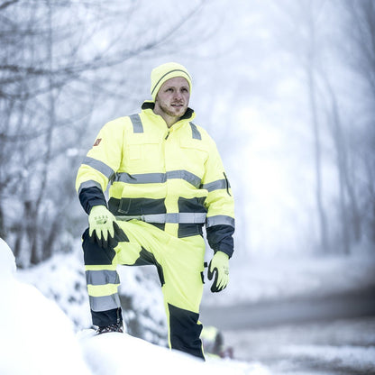 NITRAS MOTION TEX VIZ, pilotenjack met hoge zichtbaarheid, neongeel / marineblauw