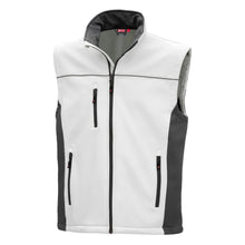 NITRAS MOTION TEX LIGHT, gilet softshell, blanc / gris