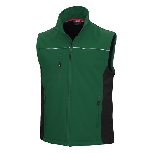 NITRAS MOTION TEX LIGHT, gilet softshell, vert / noir