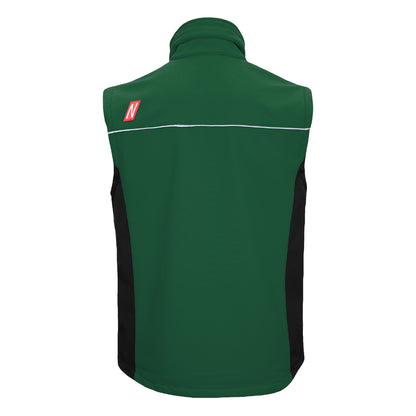 NITRAS MOTION TEX LIGHT, gilet softshell, vert / noir