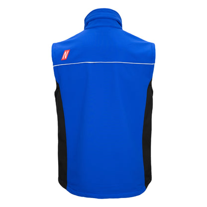 NITRAS MOTION TEX LIGHT, gilet softshell, bleu roi / noir