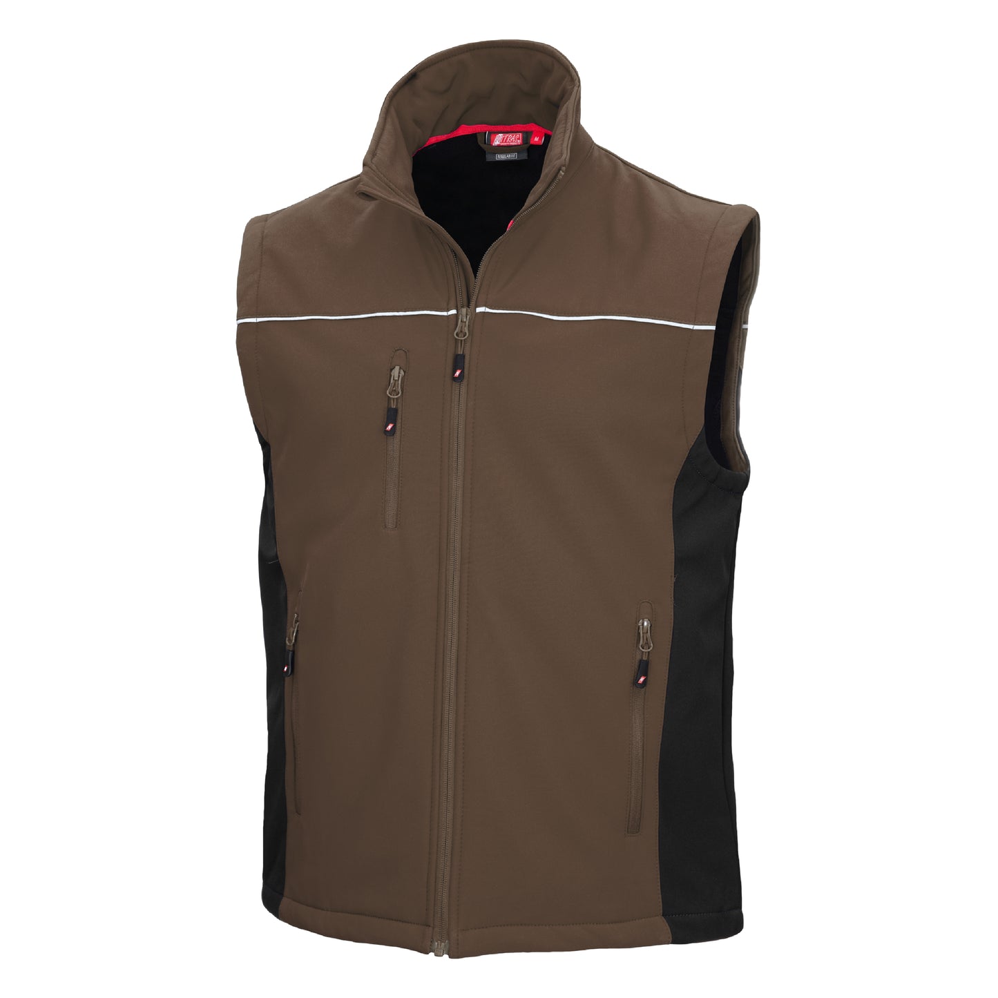 NITRAS MOTION TEX LIGHT, softshell vest, bruin/zwart