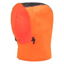 Capuche amovible NITRAS, orange fluo/noir, polyester OEKO-TEX : 100% | Paquet (1 pièce)