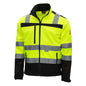 NITRAS MOTION TEX VIZ, veste softshell haute visibilité, jaune fluo/noir