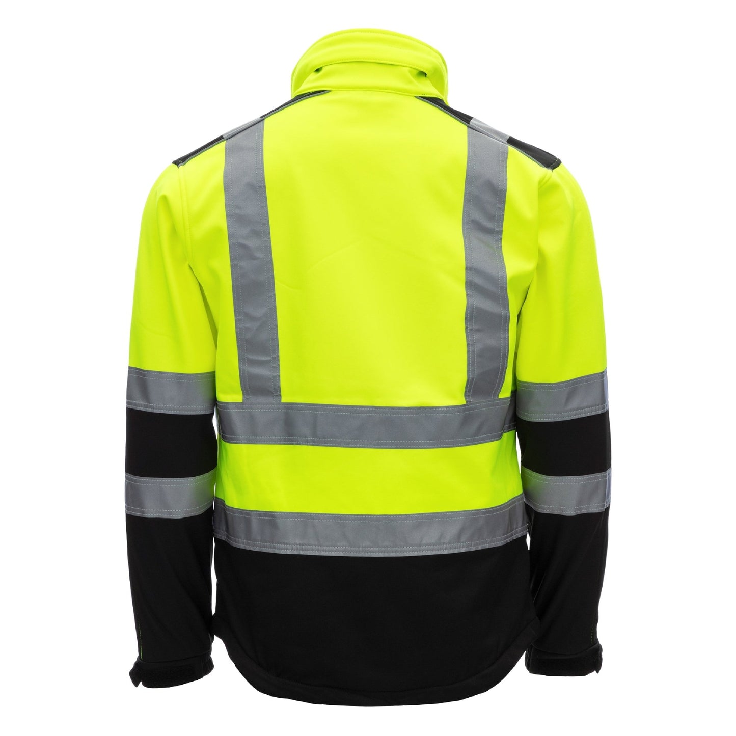 NITRAS MOTION TEX VIZ, high-visibility softshell jas, neongeel/zwart