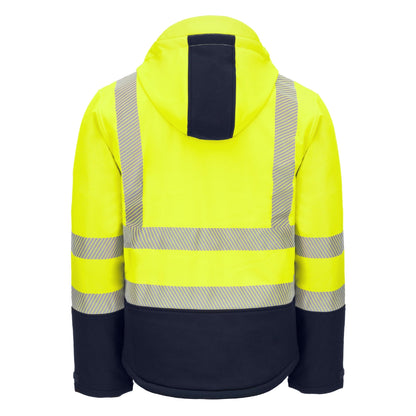 NITRAS MOTION TEX VIZ PLUS, wintersoftshelljack met hoge zichtbaarheid