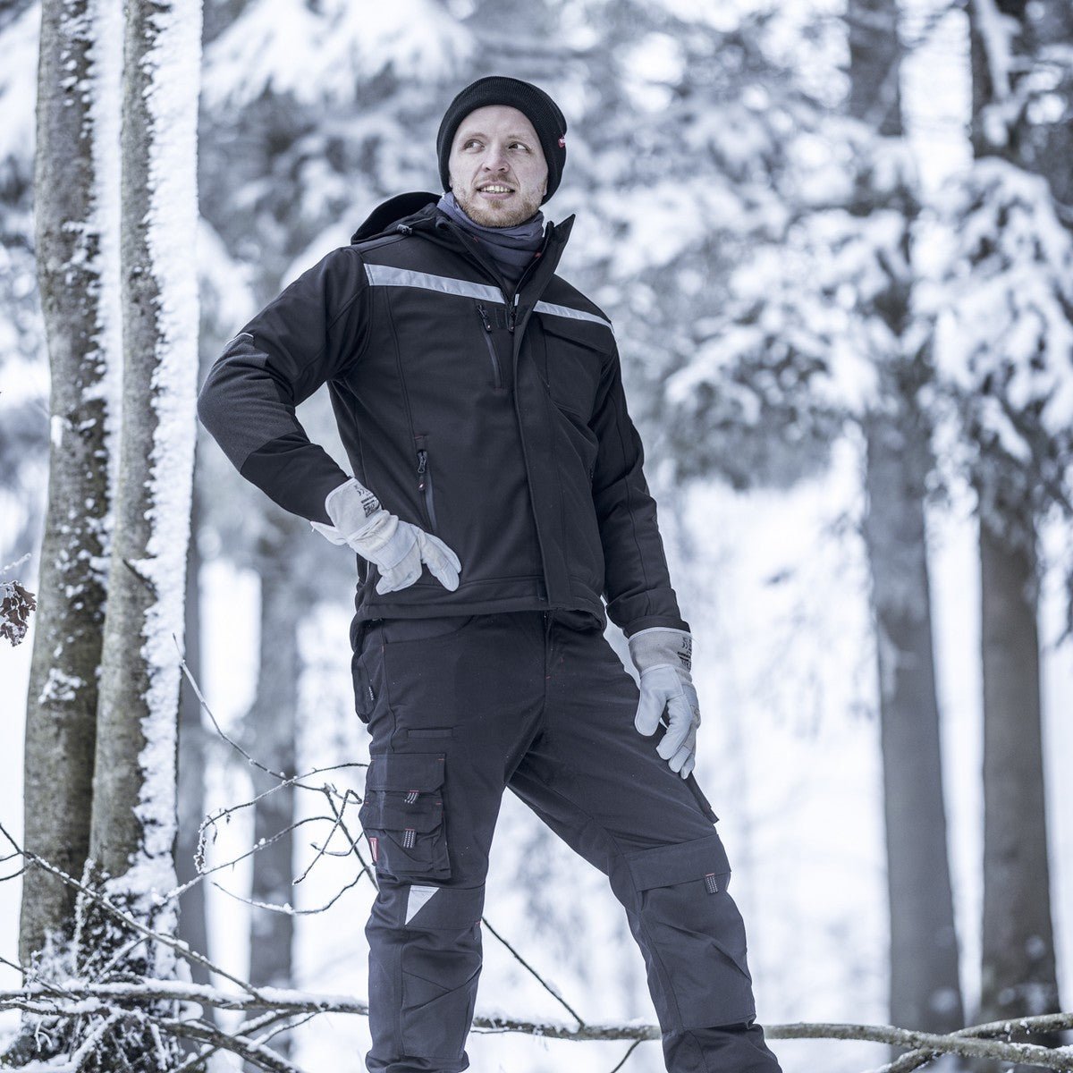 NITRAS MOTION TEX PLUS, winterjas, zwart