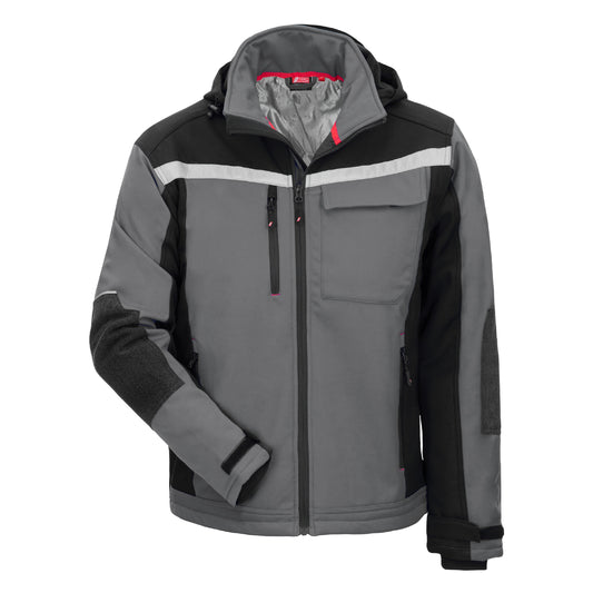 NITRAS MOTION TEX PLUS, veste softshell, gris / noir