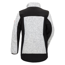NITRAS MOTION TEX KIDS, veste softshell tricotée, gris clair / noir