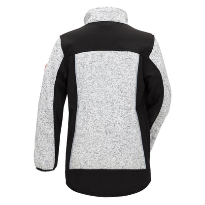 NITRAS MOTION TEX KIDS, veste softshell tricotée, gris clair / noir