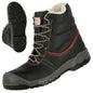 NITRAS STEP MID+ W, S3 veiligheidswinterlaarzen, middelhoge hoogte, zwart