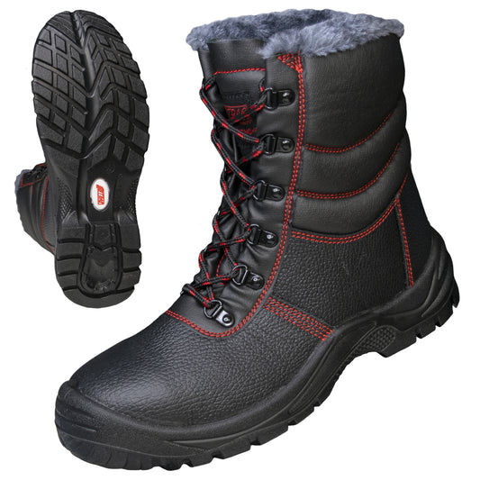 NITRAS BASIC STEP MID+ W, S3 CI bottes d'hiver de sécurité, mi-hauteur, noir