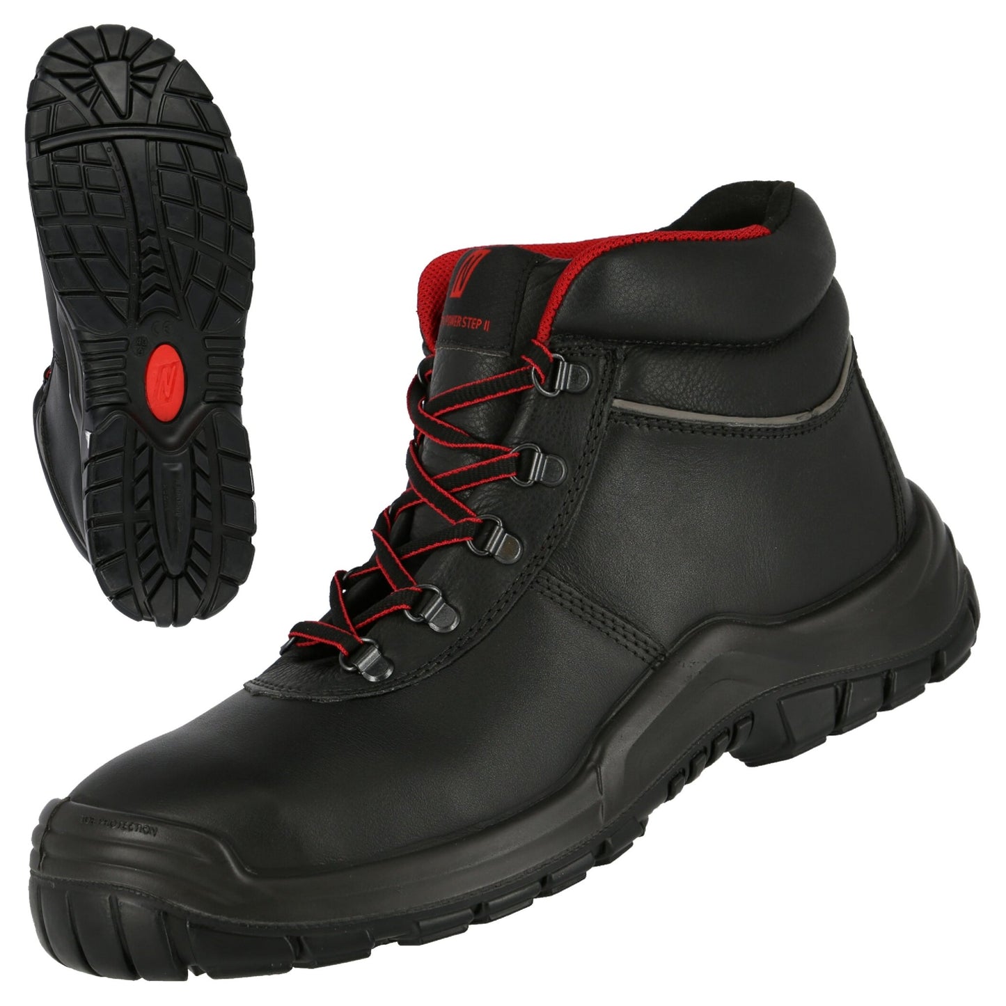 NITRAS POWER STEP MID, S3 HI HRO bottes de sécurité, mi-hauteur, noir