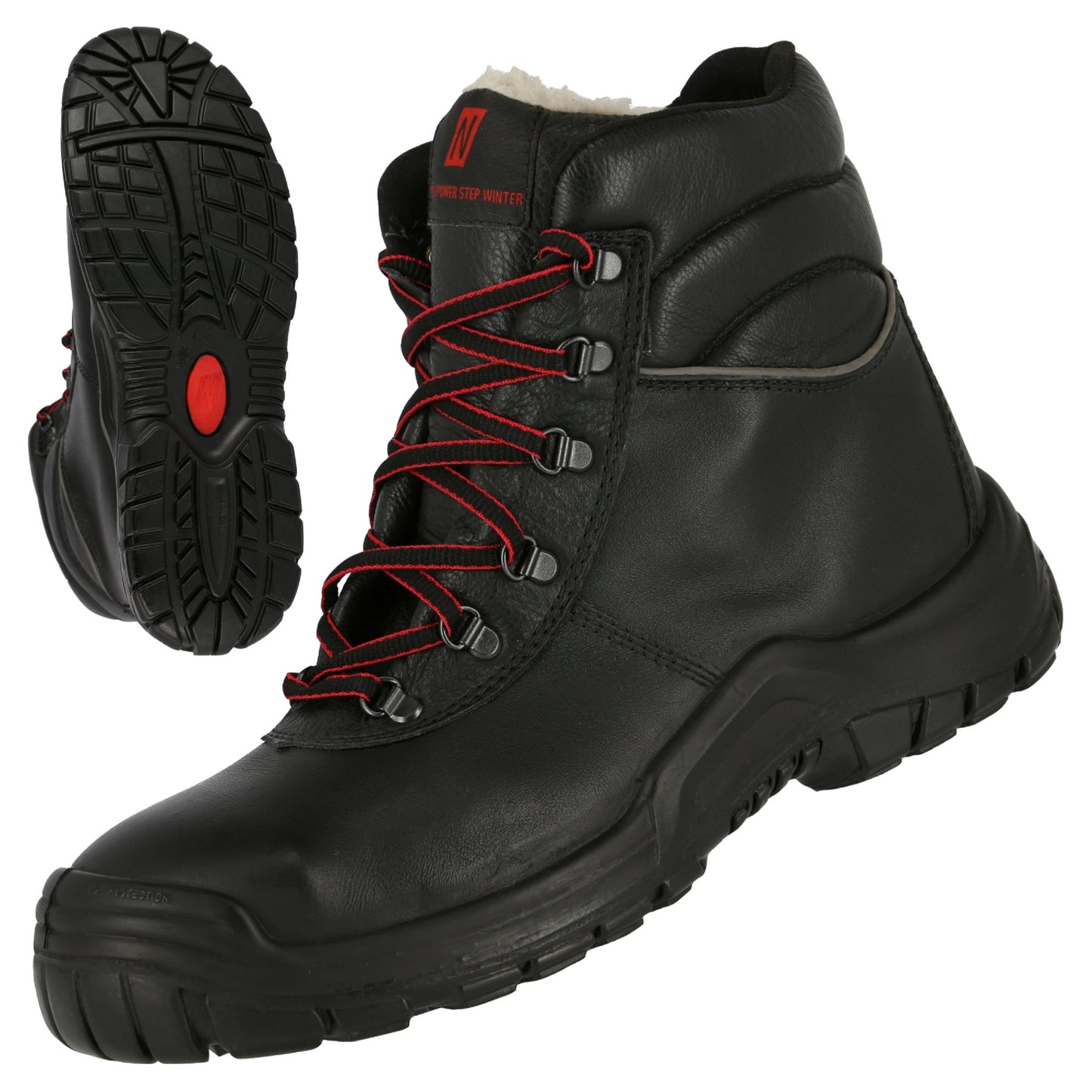NITRAS POWER STEP MID+, S3 CI HI HRO SRC bottes d'hiver de sécurité, mi-hauteur, noir