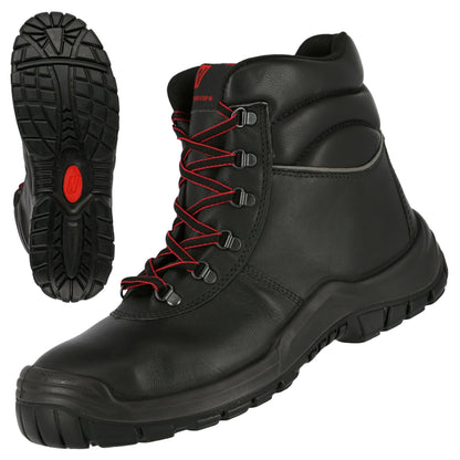 NITRAS POWER STEP MID+, S3 CI HI HRO bottes de sécurité, hautes, noires