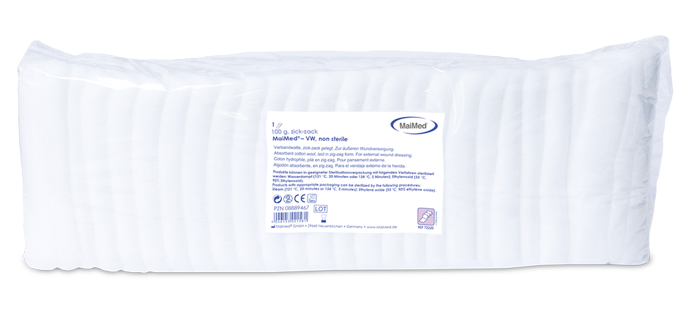 Sac en aluminium de coton avec bandage en zigzag MaiMed-VW