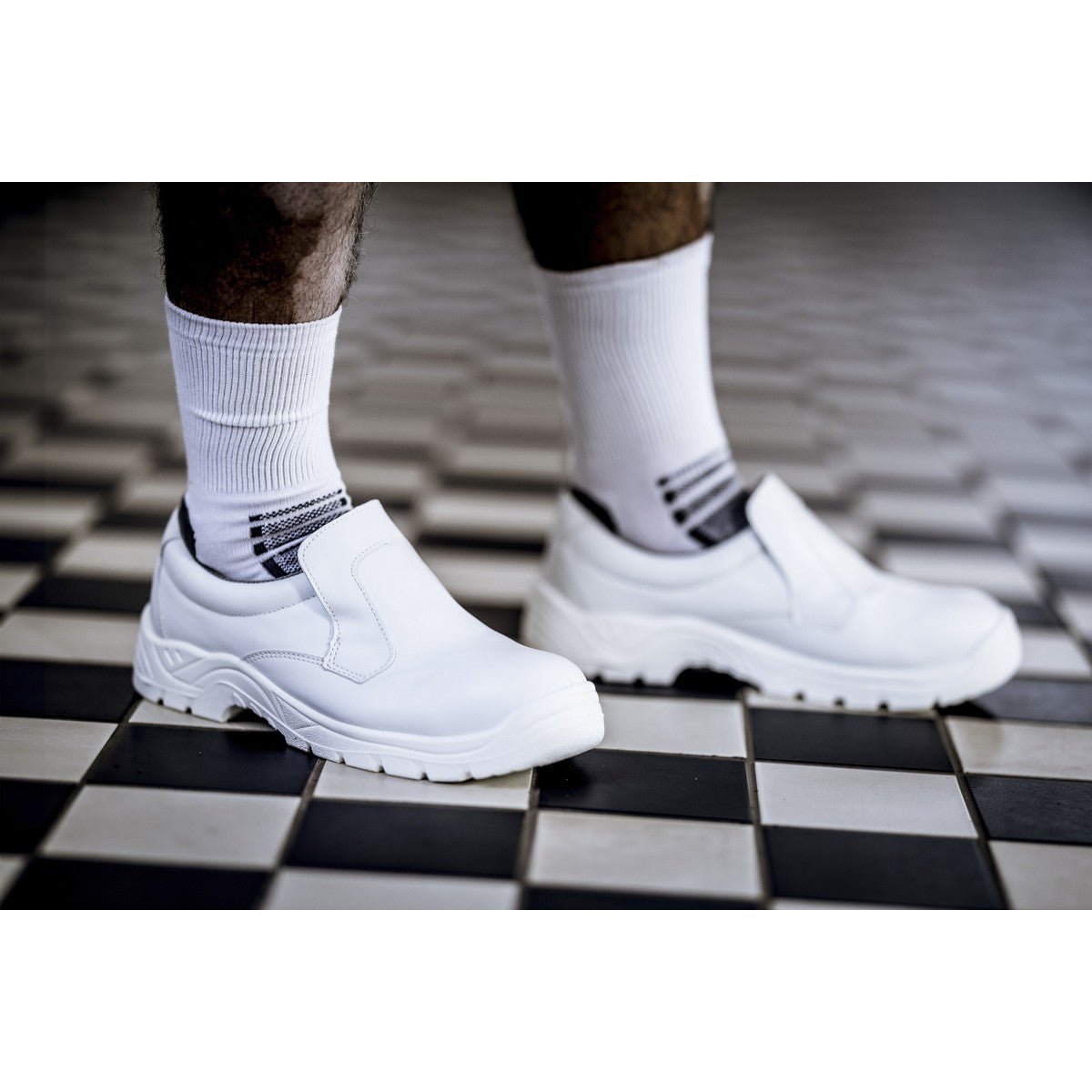 NITRAS CLEAN STEP SL, chaussons de sécurité S2, blanc