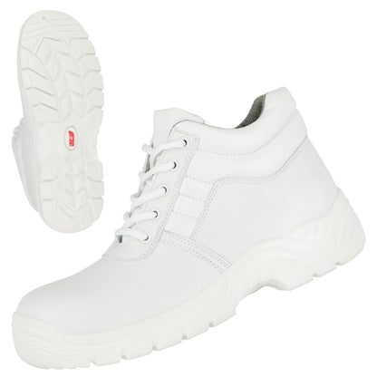 NITRAS CLEAN STEP MID, bottes de sécurité S2, mi-hauteur, blanc