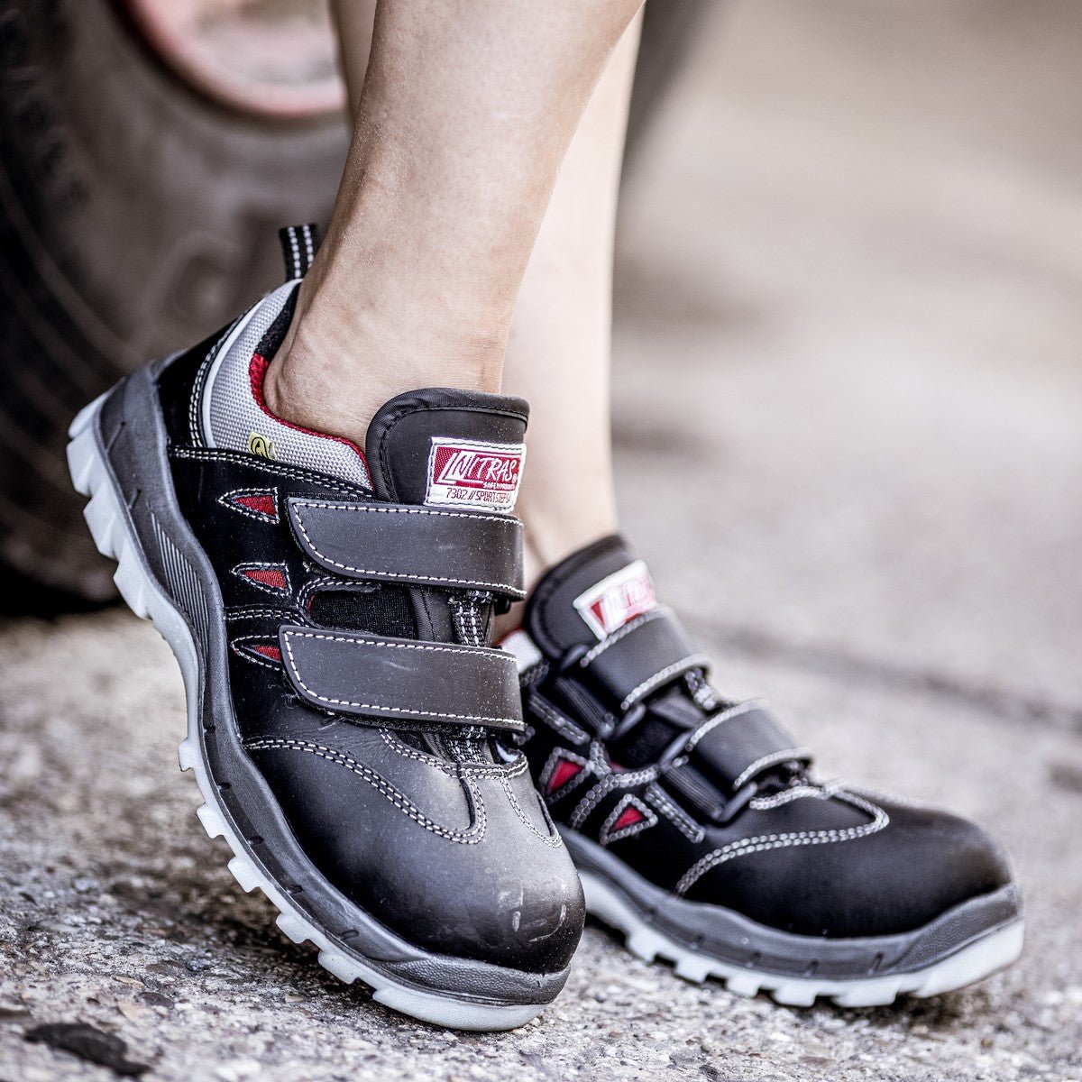 NITRAS SPORT STEP SA, S1P veiligheidssandalen, zwart