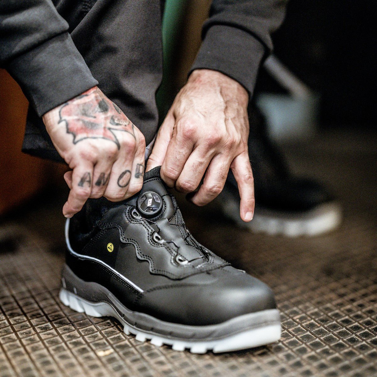 NITRAS SPORT STEP FIT, lage veiligheidsschoenen, zwart