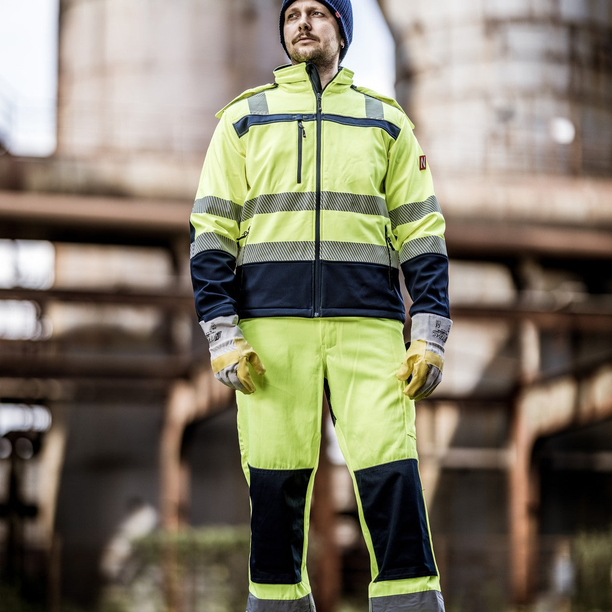 NITRAS MOTION TEX VIZ, veste softshell haute visibilité